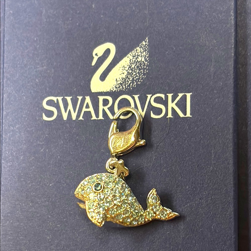 Swarovski Blue Whale Charm